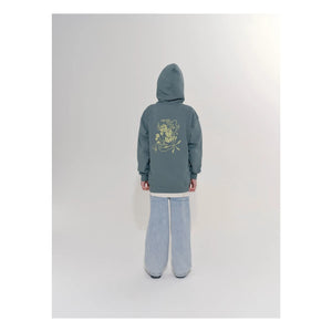 Main Story - Logo Kapüşonlu Sweatshirt | Koyu Yeşil