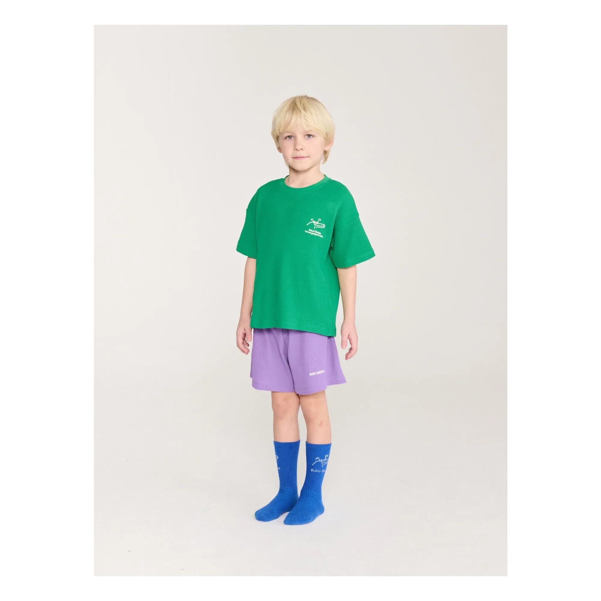 Bobo Choses - Krokodil-T-Shirt und Shorts aus Bio-Baumwolle | Grün