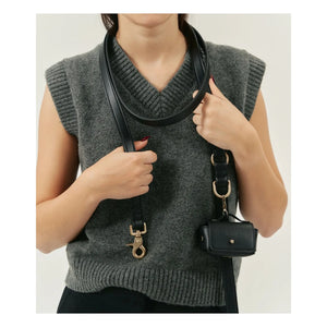 Cafide - Vegan leather dog collar | Black