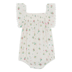Bonton - Lalix Bouquets Büzgülü tulum | Beyaz
