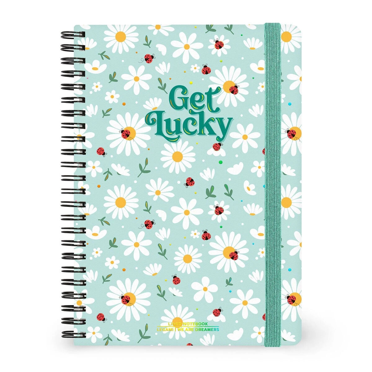 Legami - A5 Çizgili Sert Kapaklı Resimli Defter - Uğur Böceği - Spiralli