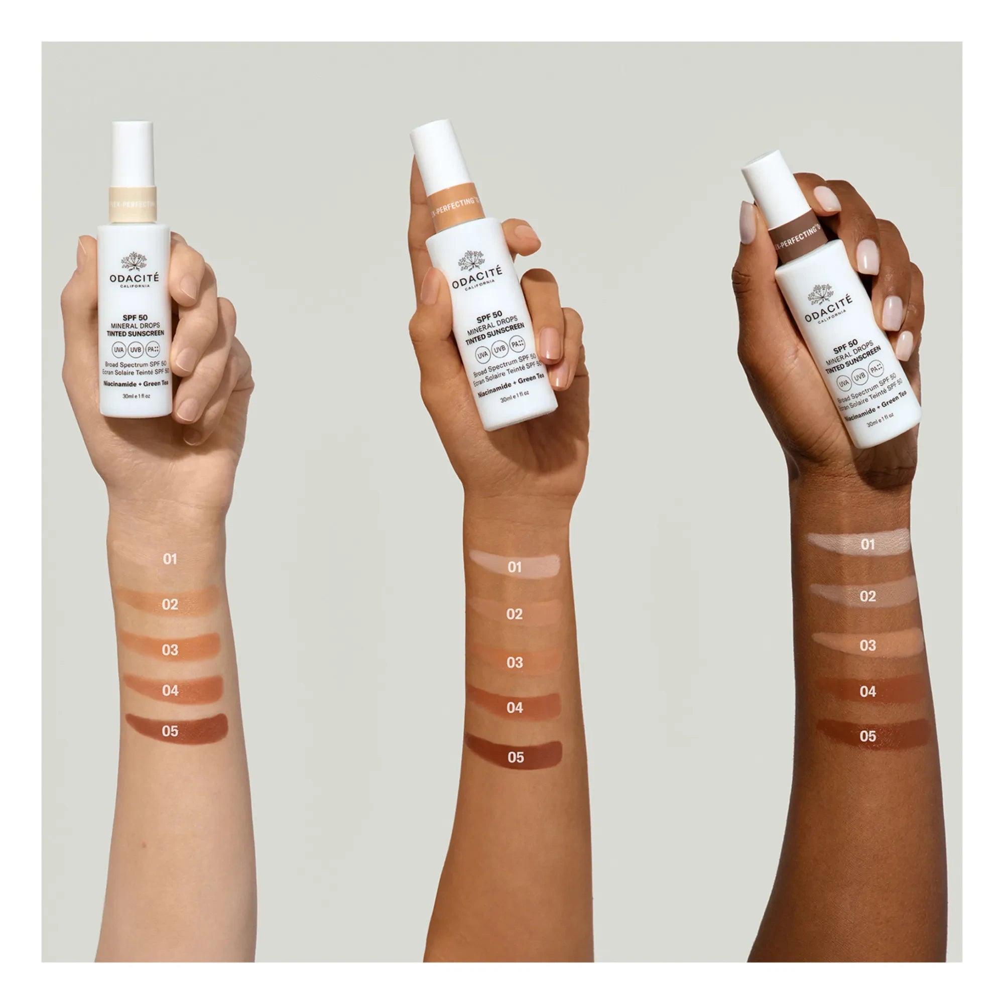 Odacité - Mineral Damarlı Renkli Güneş Kremi SPF 50 Flex-Perfecting™ - 30 ml | 03