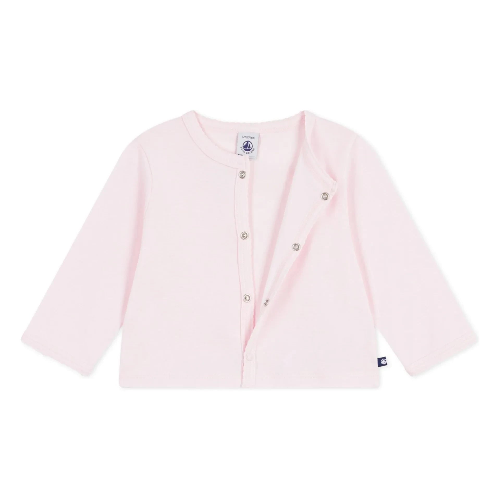 Petit Bateau - Düz yelek | Soluk pembe