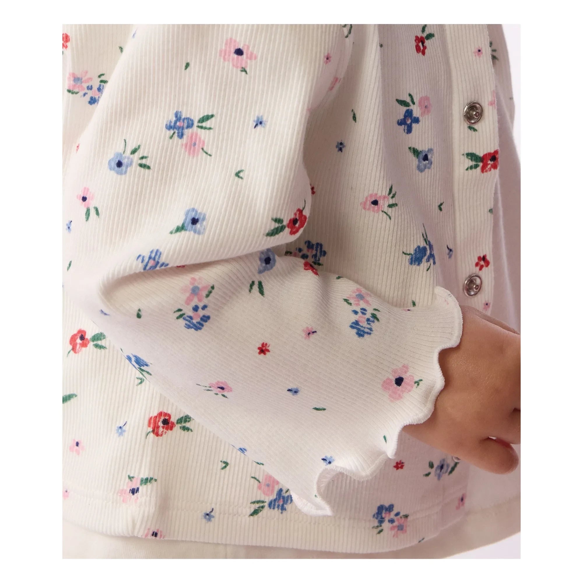 Petit Bateau - Vilet Fleuri | Beyaz