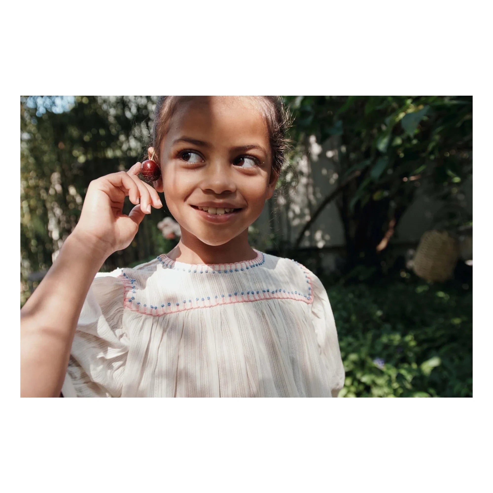 Emile et Ida – Bestickte Bluse | Creme