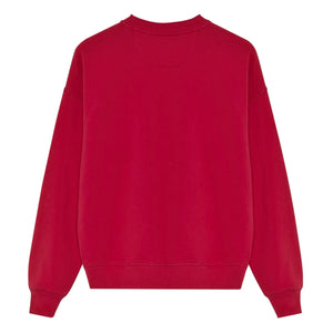 the new society - TNS Logo Cotton Sweatshirt | Red