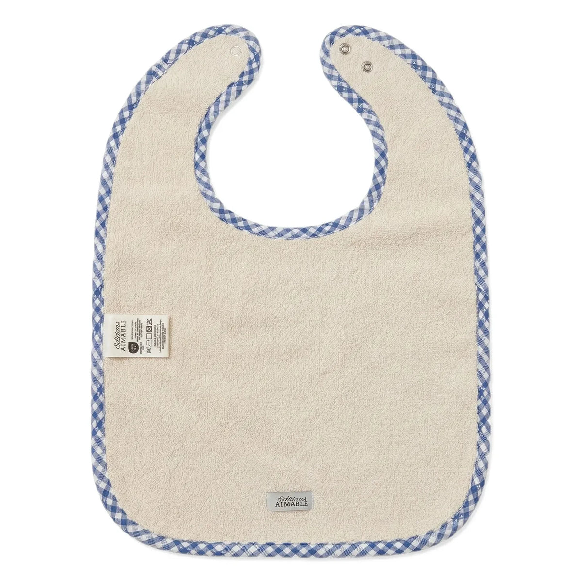 Editions Aimable - Bib Bertille | Blue Vichy Cotton