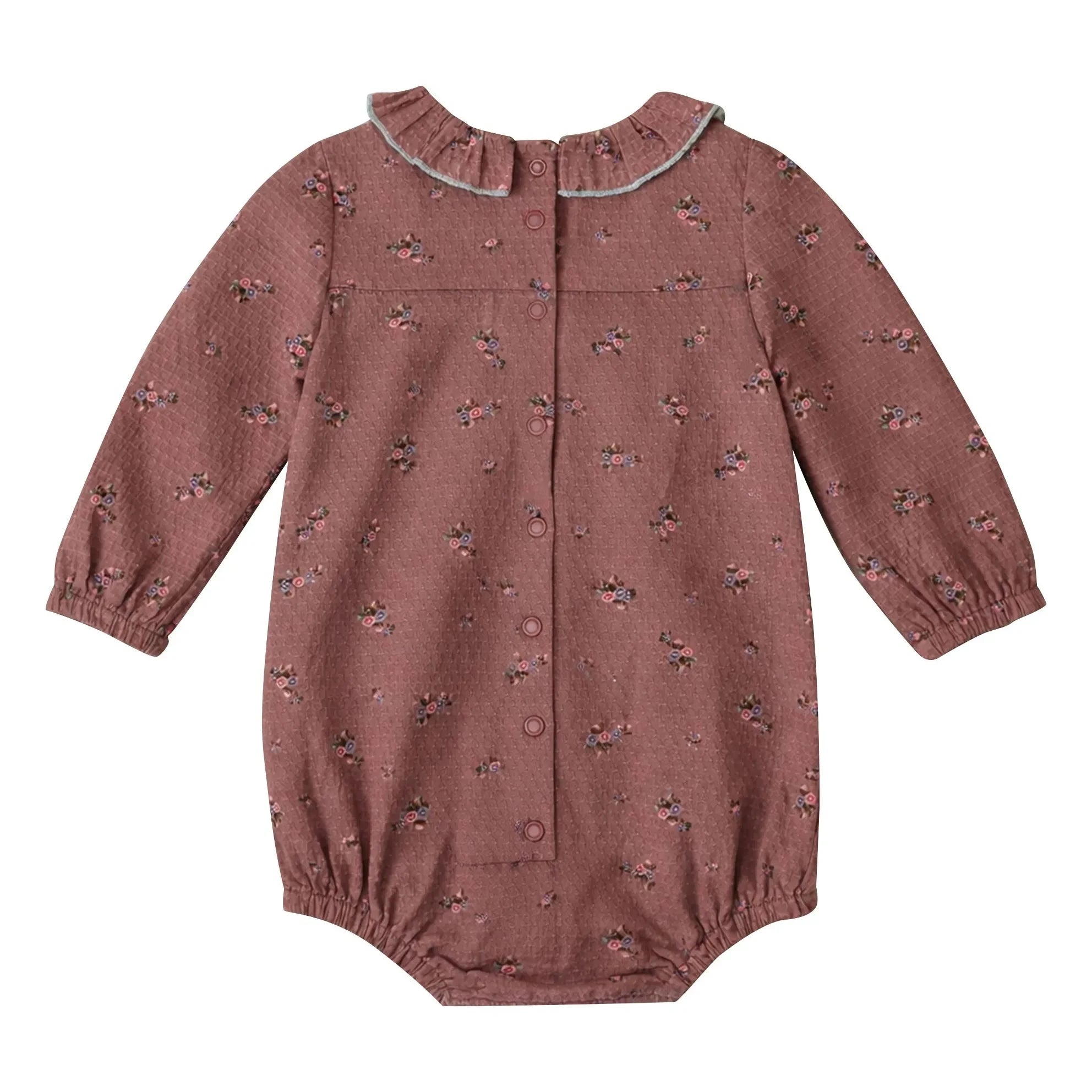 Lililotte - Castille Fleurie Strampler aus Bio-Baumwolle | Altrosa