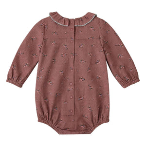 Lililotte - Castille Fleurie Strampler aus Bio-Baumwolle | Altrosa