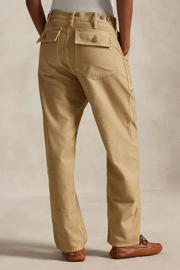 Polo Ralph Lauren kadın pamuklu düz pantolon