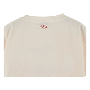 Emile et Ida - Cherry Organic Cotton T-Shirt | Cream
