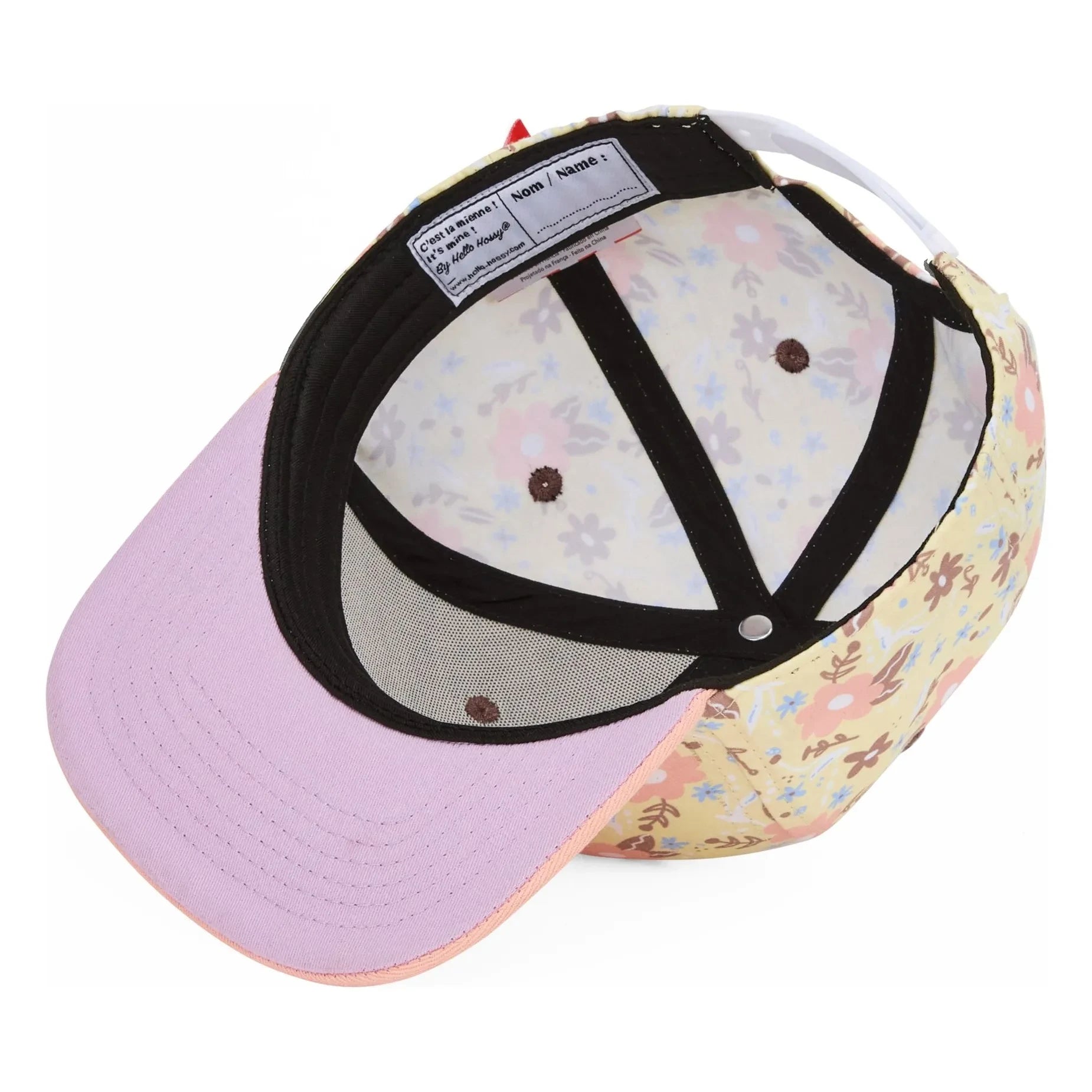 Hello Hossy - Pastel Blossom Düz Vizör Şapka | Soluk sarı