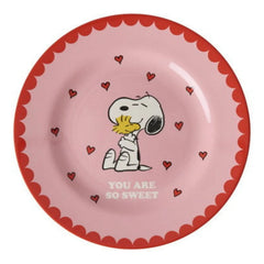 Rice - You Are So Sweet melamin tabak - Rice x Snoopy | Pembe