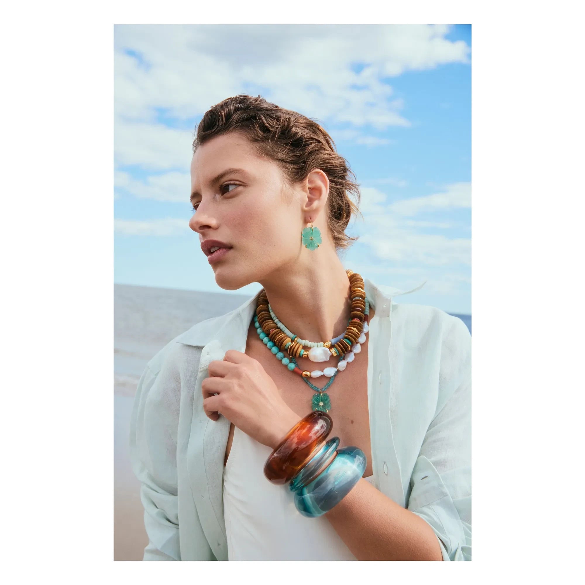 Lizzie Fortunato - Braunes Armband | Braun
