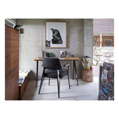 Vitra - Executive Chair, Siyah Taban - Jean Prouvé | Koyu gri