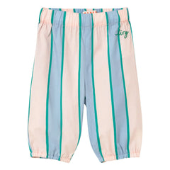 Tinycottons - Popeline Gestreifte Hose | Pastellrosa