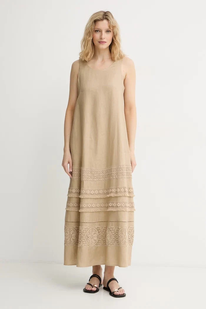 Weekend Max Mara лен yazlık elbise