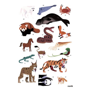 Poppik – Tierposter + Aufkleber