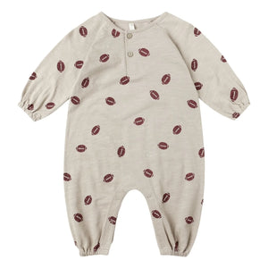 Rylee + Cru - Henley Football Pajamas | Stone