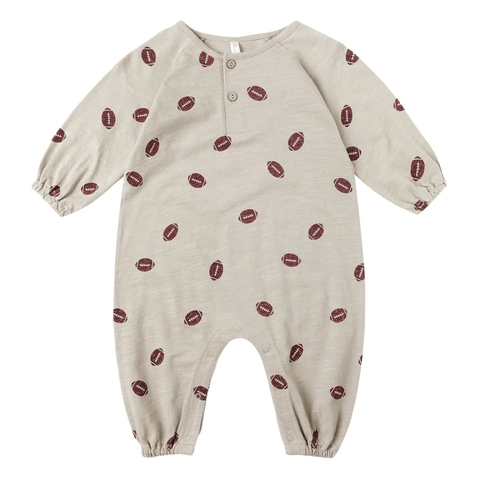 Rylee + Cru - Henley Football Pajamas | Stone