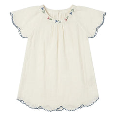 Editions Aimable - Colette Nightgown | Ivory Gazlı