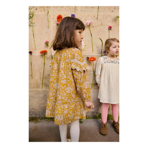 Louise Misha - Orana Fleurie Bio-Baumwollkleid | Honig