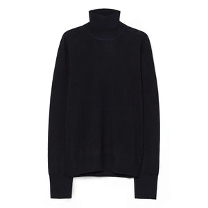Pomandère - Wollrollkragenpullover | Marineblau