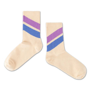 Repose AMS – 3er-Pack gestreifte Socken | Beige