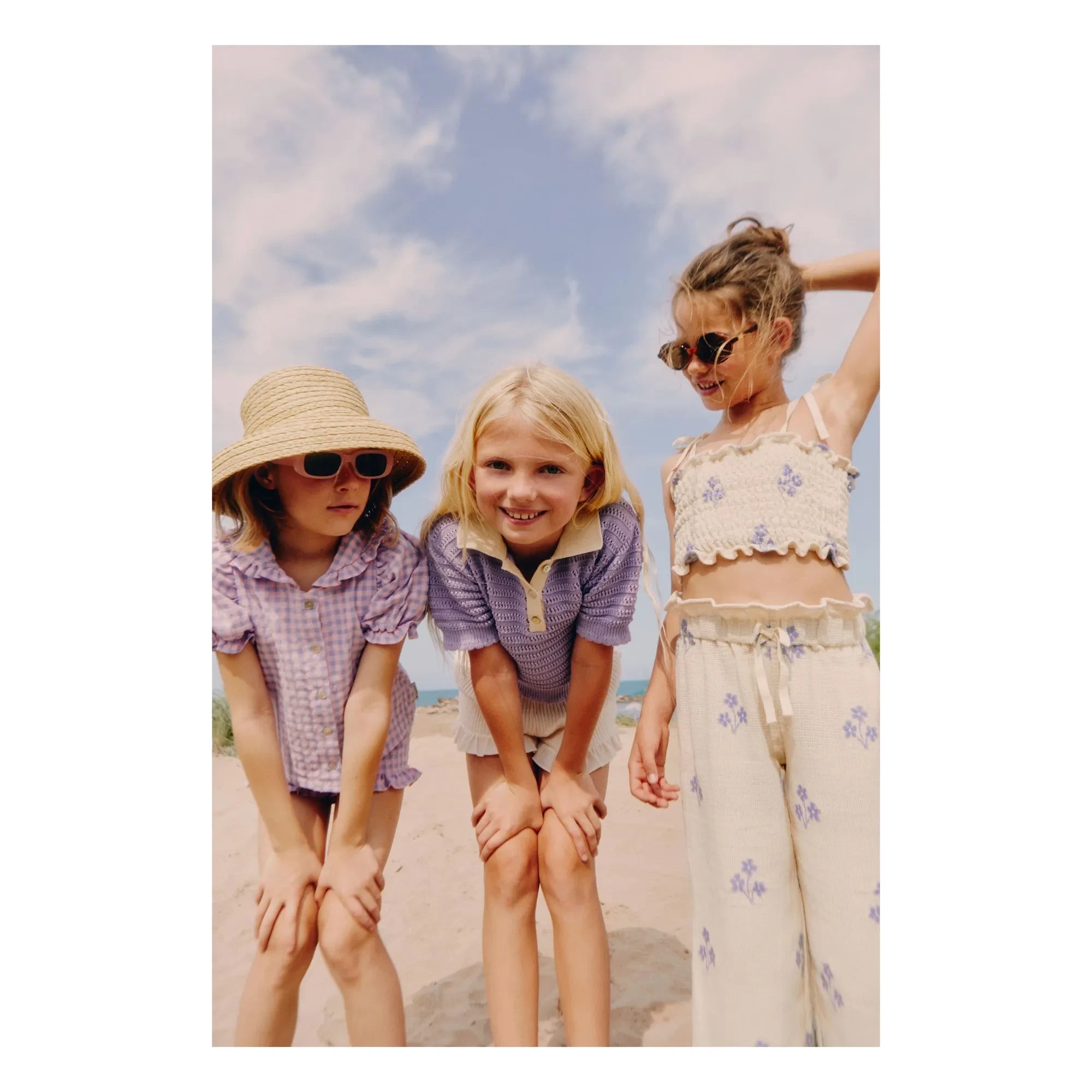 Mipounet - Olie Vichy Bluz, Claudine Yakalı | Lila
