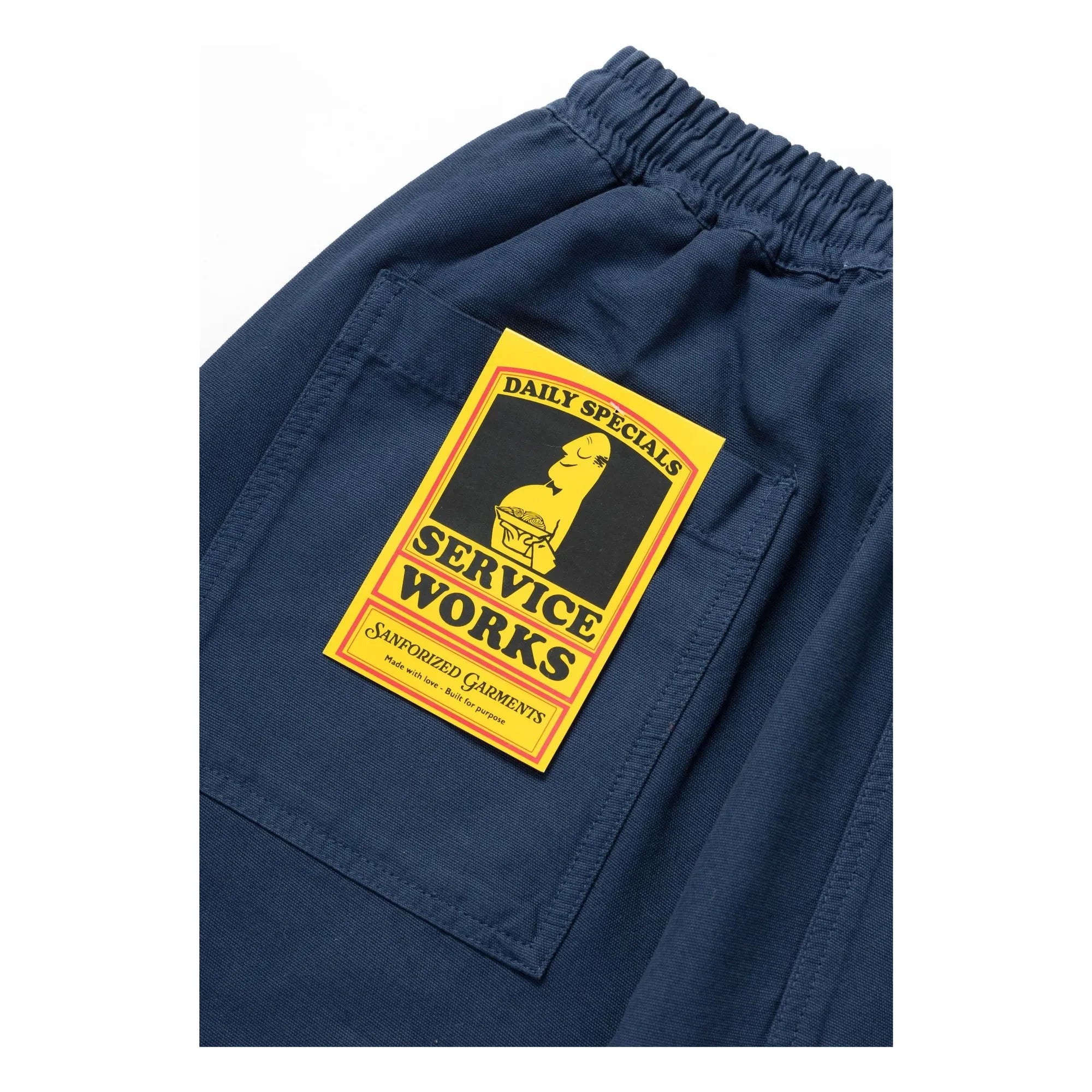 Service Works - Klasik Şef Pantolonu Organik Pamuk | Koyu Mavi