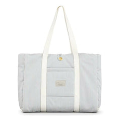 Cam Cam – Gestreifte Wickeltasche | Hellblau