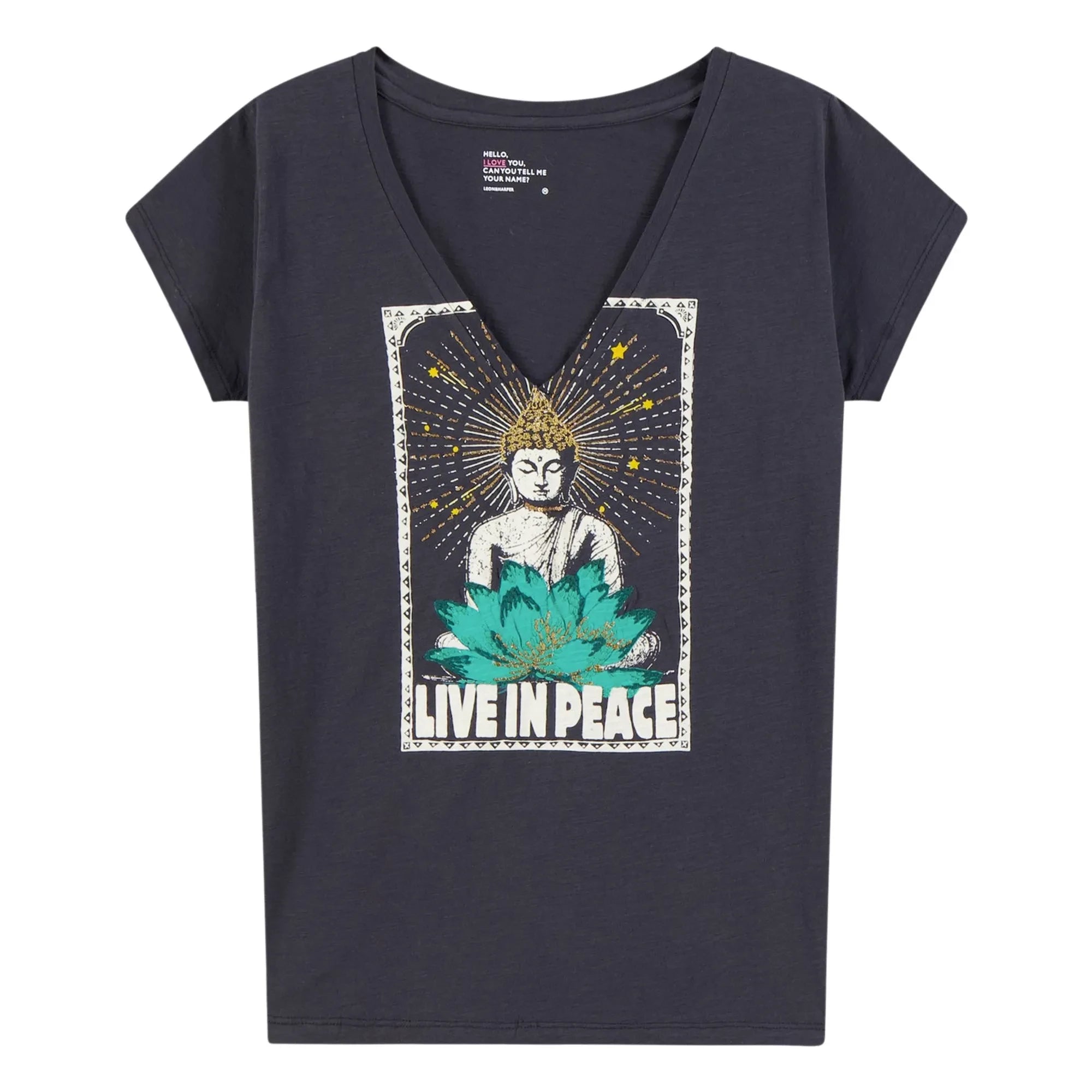 Leon & Harper - Tonton Yoga T-shirt Organik pamuk | Karbon