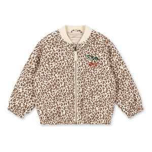Konges Sløjd - Juno Leopar Payetli Bomber Ceket | Kahverengi