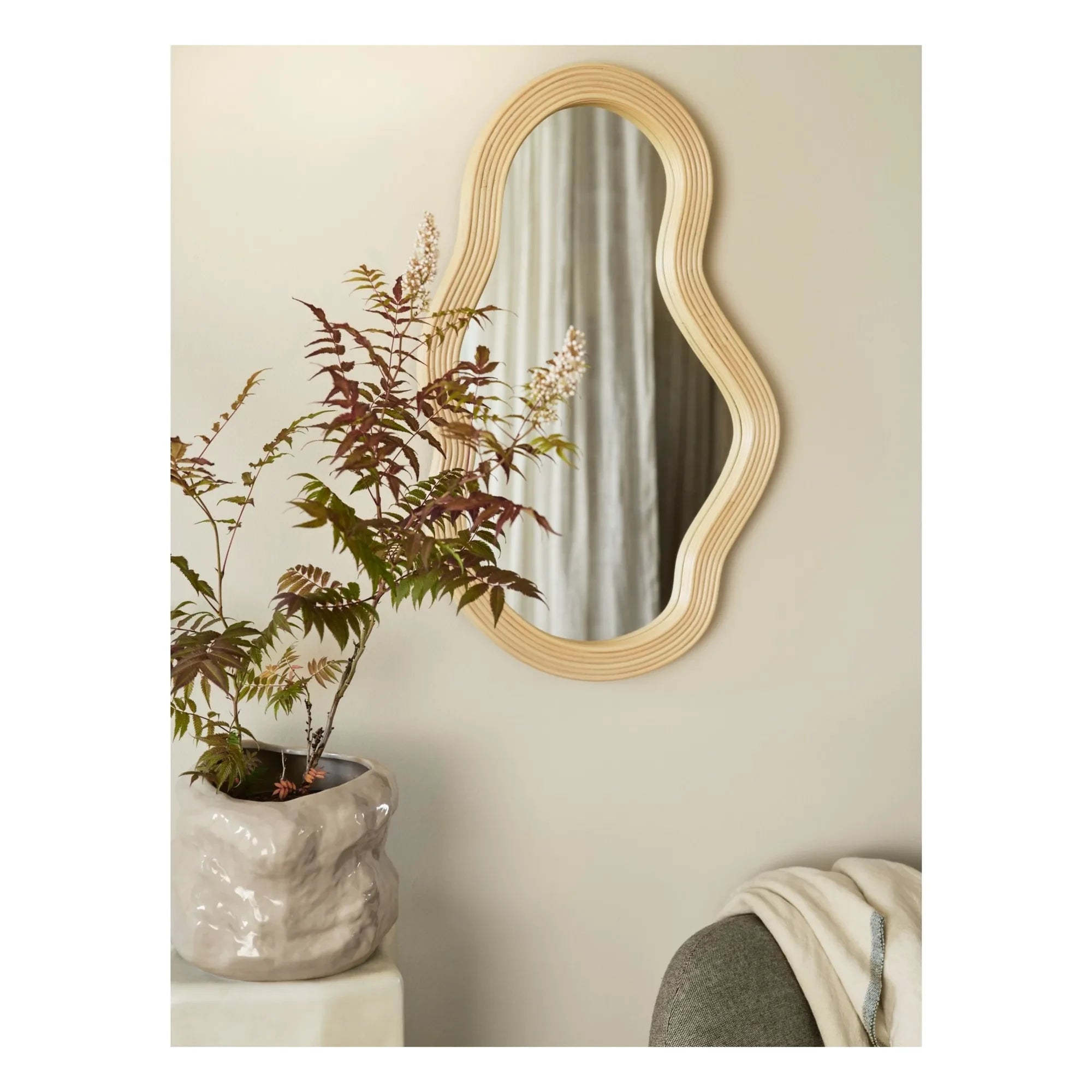 Ferm Living - Pond Rattan Ayna