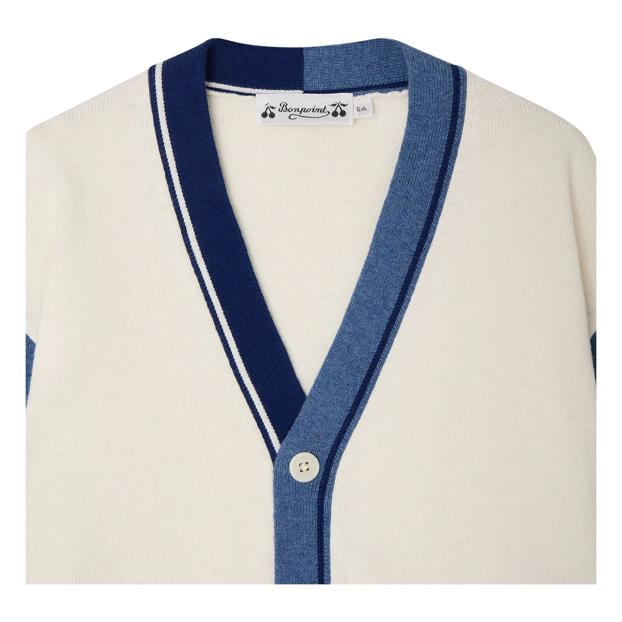 Bonpoint – Strickjacke Loris aus Bio-Baumwolle | Ecru