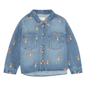 brunobruno nation - Nohr Denim Shirt Red Mushroom Organic Cotton | Blue