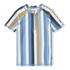 Molo - Noble SS Striped UV Protective T-Shirt Made from Recycled Fibers | Blue