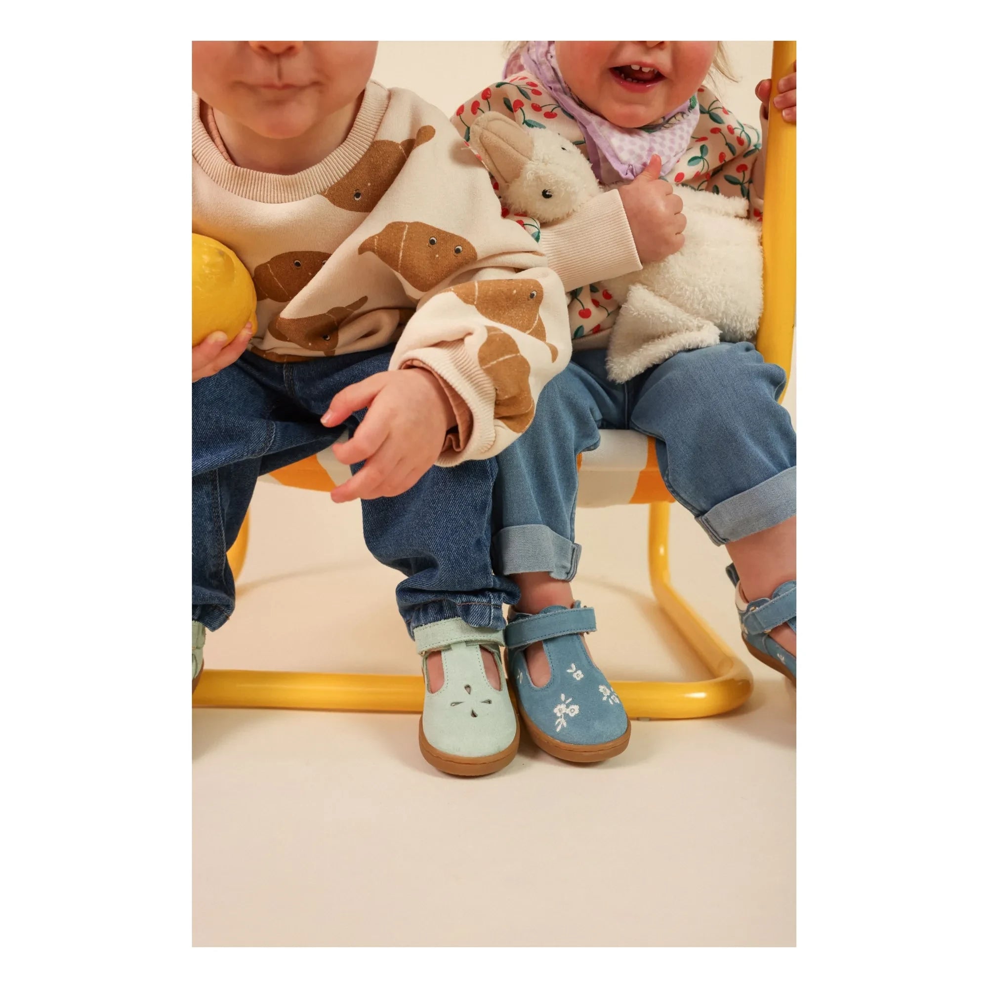 Lazare - Babies Pia Etoile Süet | Buz Mavisi
