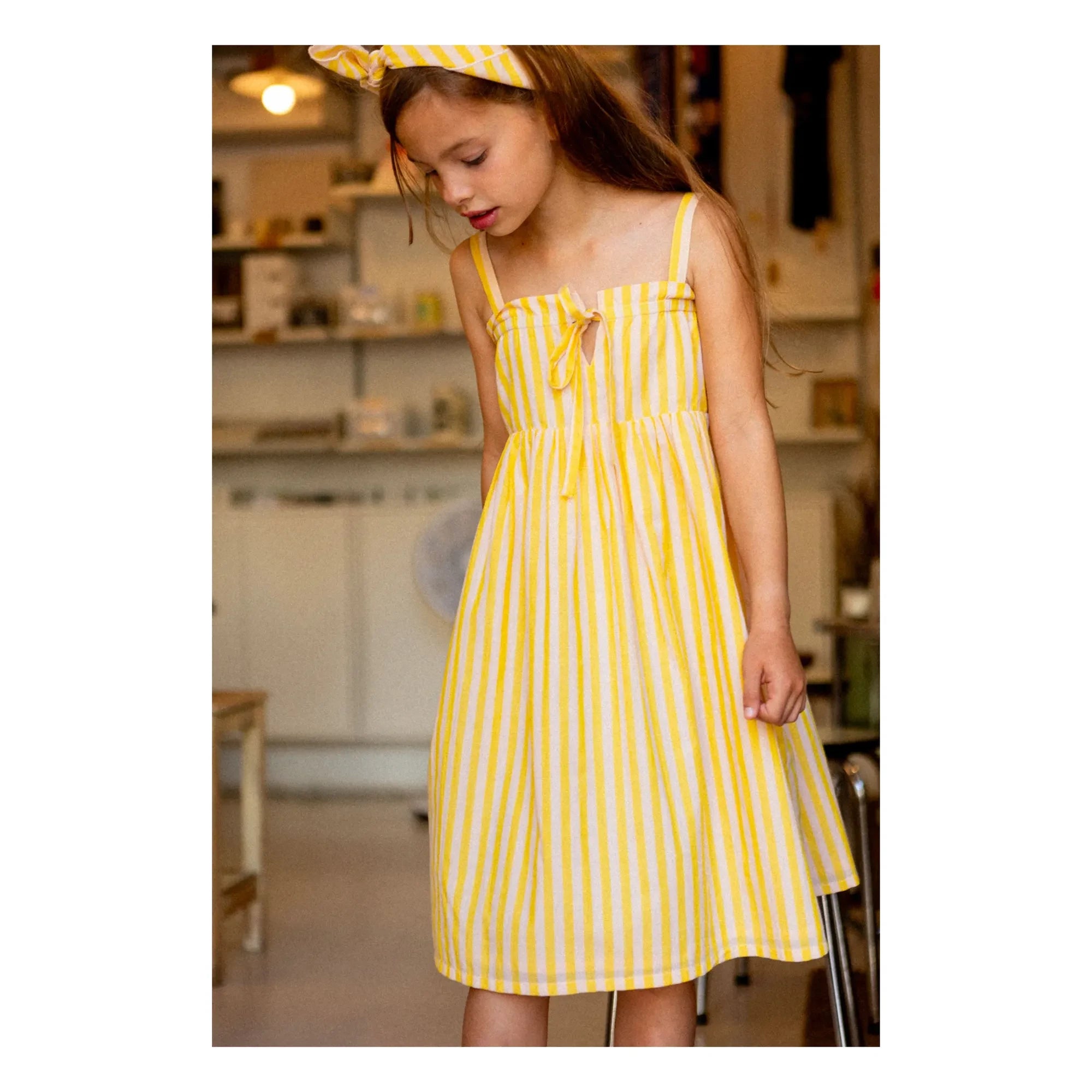 Louis Louise - Kleid Aimée Rayée | Gelb