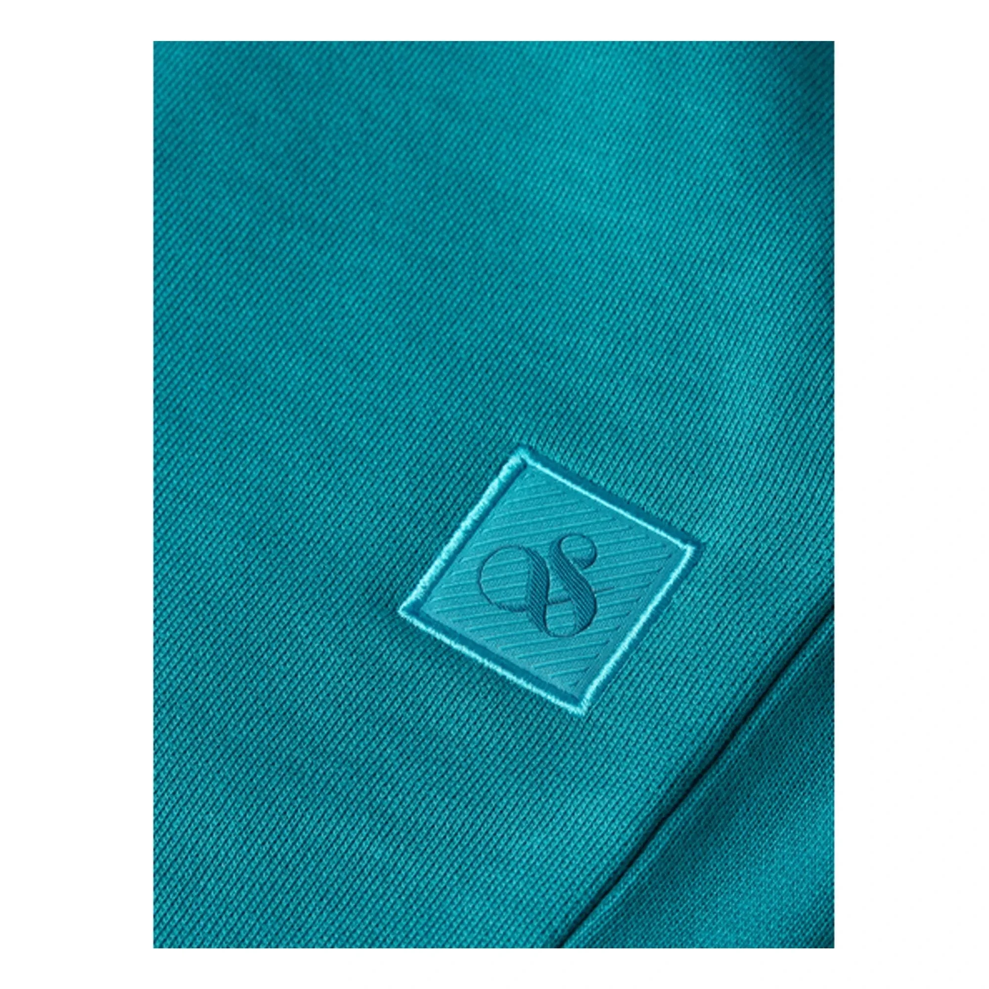 Scotch & Soda - Bio-Baumwoll-Jogger-Shorts mit Logo-Patch | Lagoon Blue