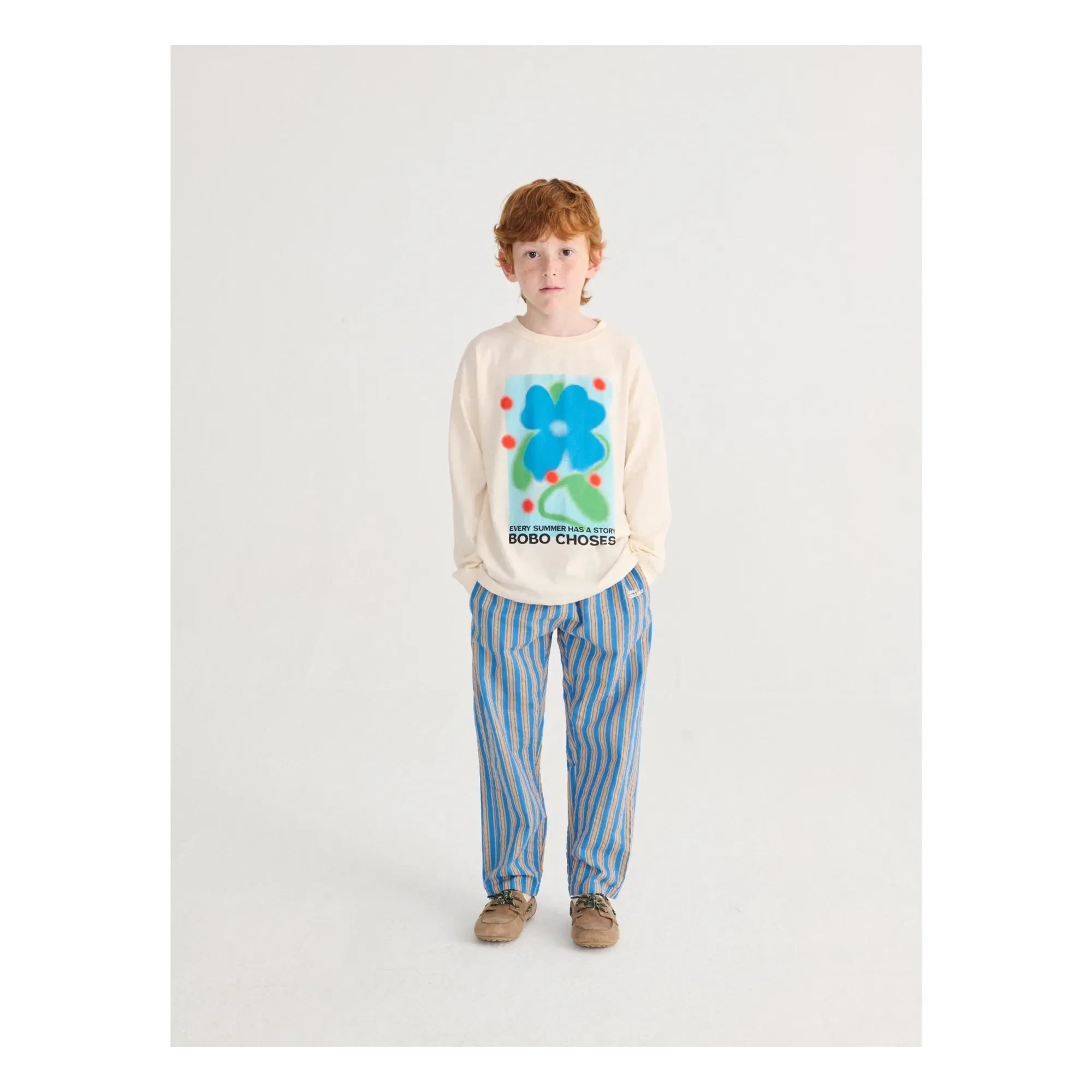 Bobo Choses - Summer Story organik pamuklu T-shirt | Ekru