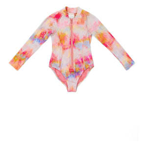 Lison Paris - Daiquiri Tie and Dye Geri Dönüştürülmüş Elyaf UV Korumalı Mayo | Pembe