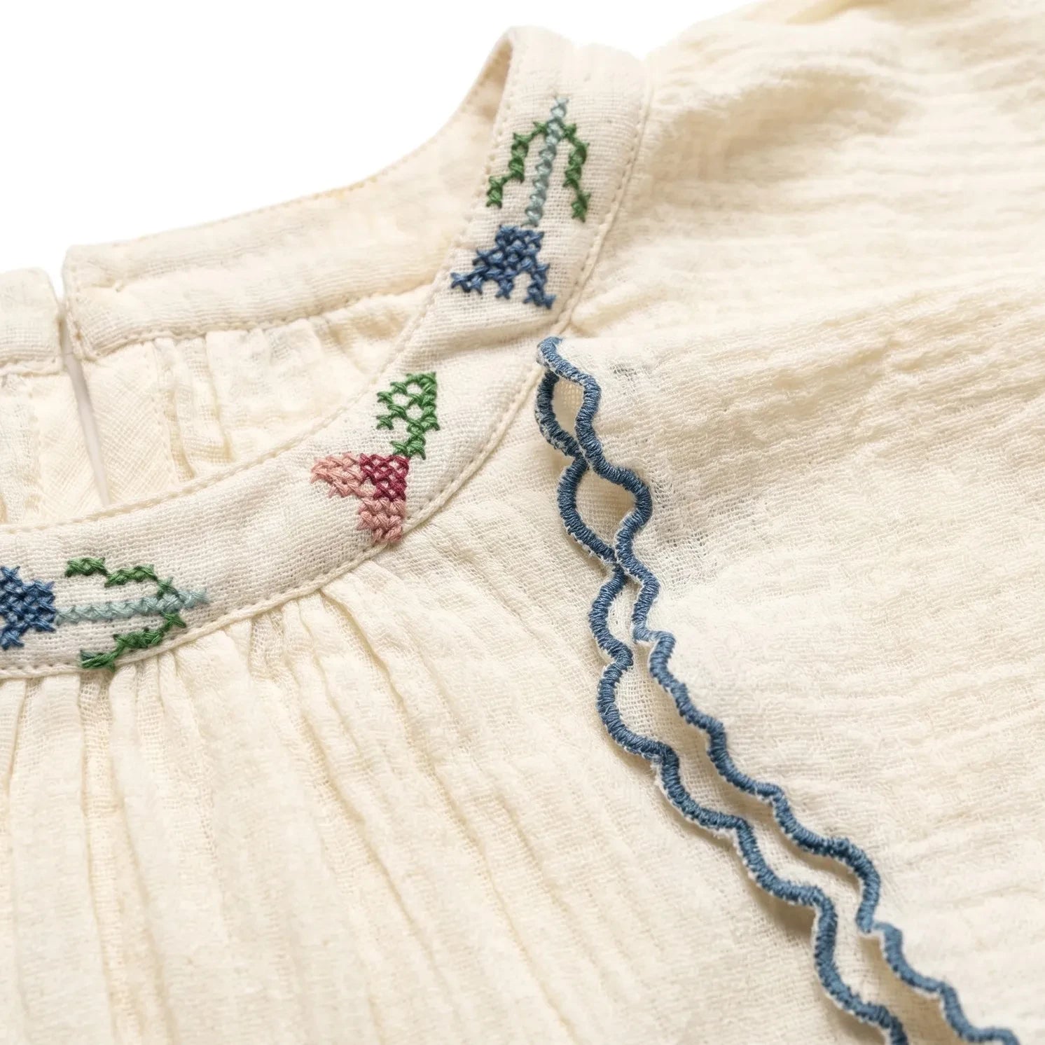 Editions Aimable - Colette Nightgown | Ivory Gazlı
