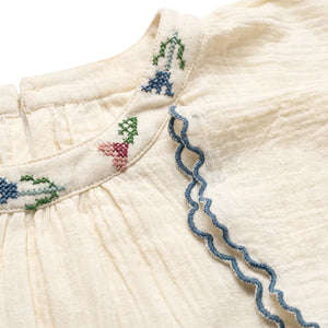 Editions Aimable - Colette Nightgown | Ivory Gazlı