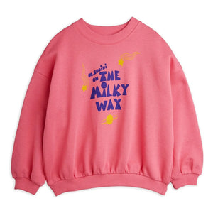 Mini Rodini - The Milky Way organik pamuklu sweatshirt | Pembe