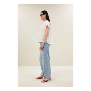 By Bar - Ally organic cotton blouse | White