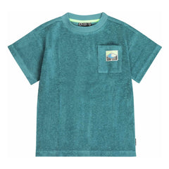 Tumble N'Dry – Morea Oversize T-Shirt aus Bio-Baumwolle | Peacock Blue