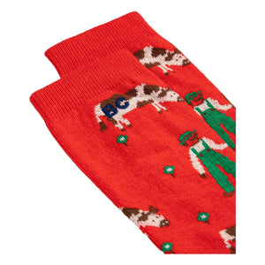 Bobo Choses - Organic Cotton Farm Over Socks | Red