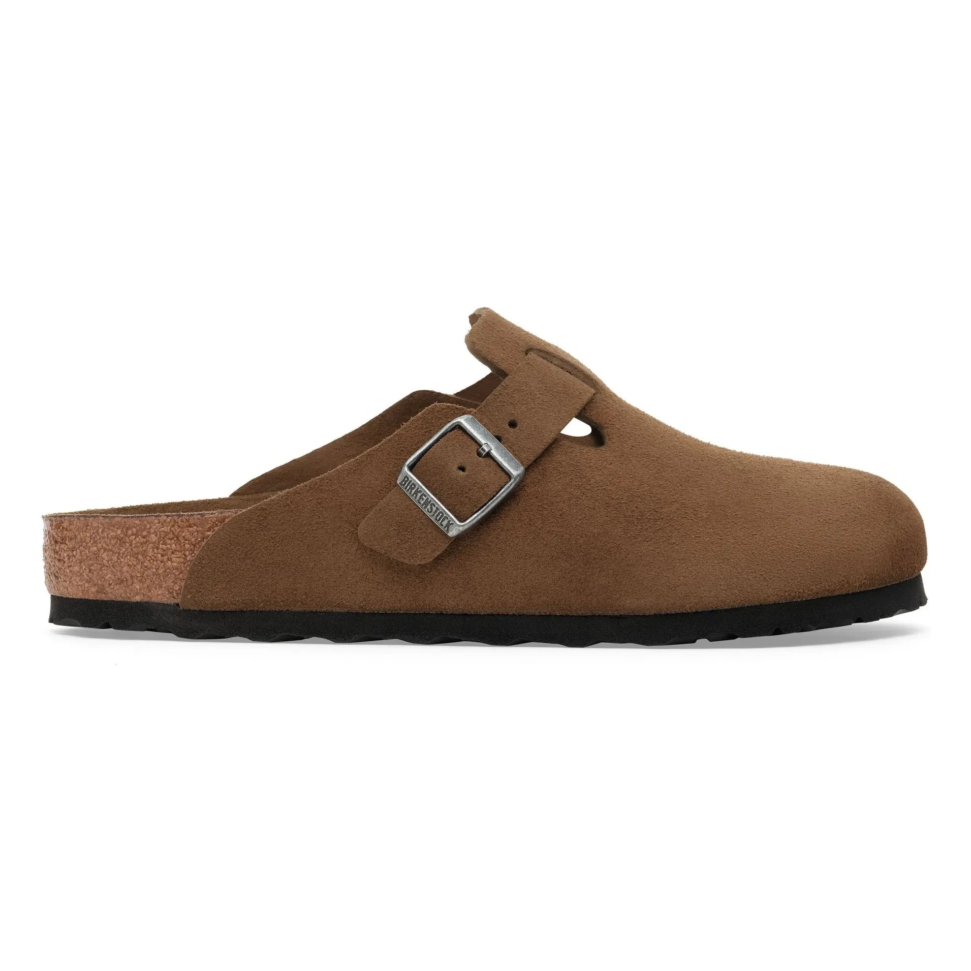 BIRKENSTOCK - Boston Clogs mit weichem Fußbett, Wildleder | Braun