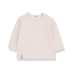 1+ In The Family OT Long Sleeve T-shirt - Nude-Tops-Nude-12m | Natural Baby Shower